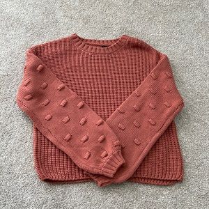 Women’s bubble sleeve sweater